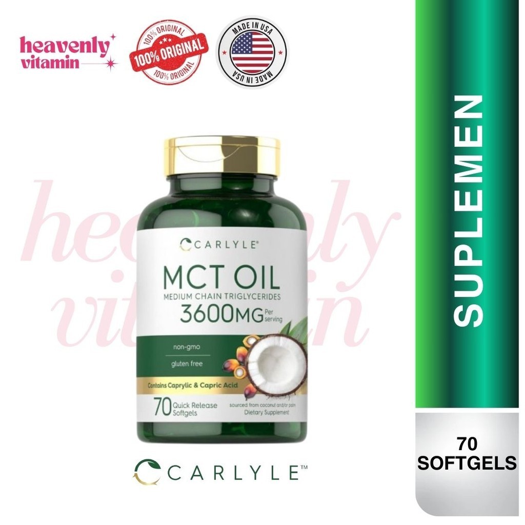 Carlyle MCT Oil 3600 mg - 70 Softgels - Non-GMO, Gluten Free