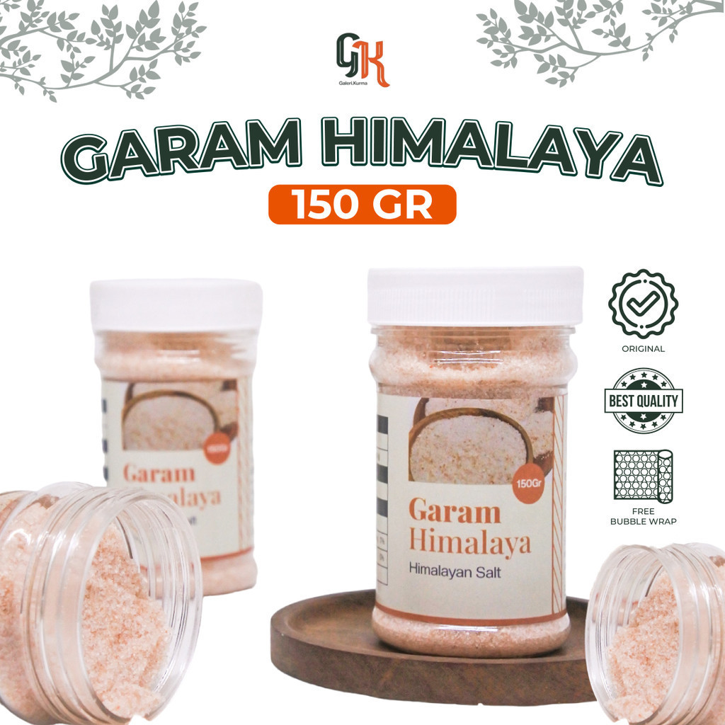 

Garam Himalaya Premium 150 Gr / Himalayan Pink Salt Original / Garam Himalayan 150Gr