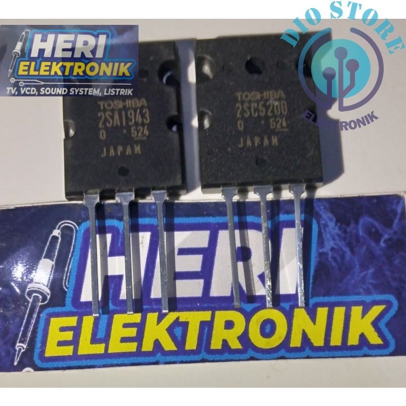 transistor tosiba 2sc5200, 2sa1943 ori japan