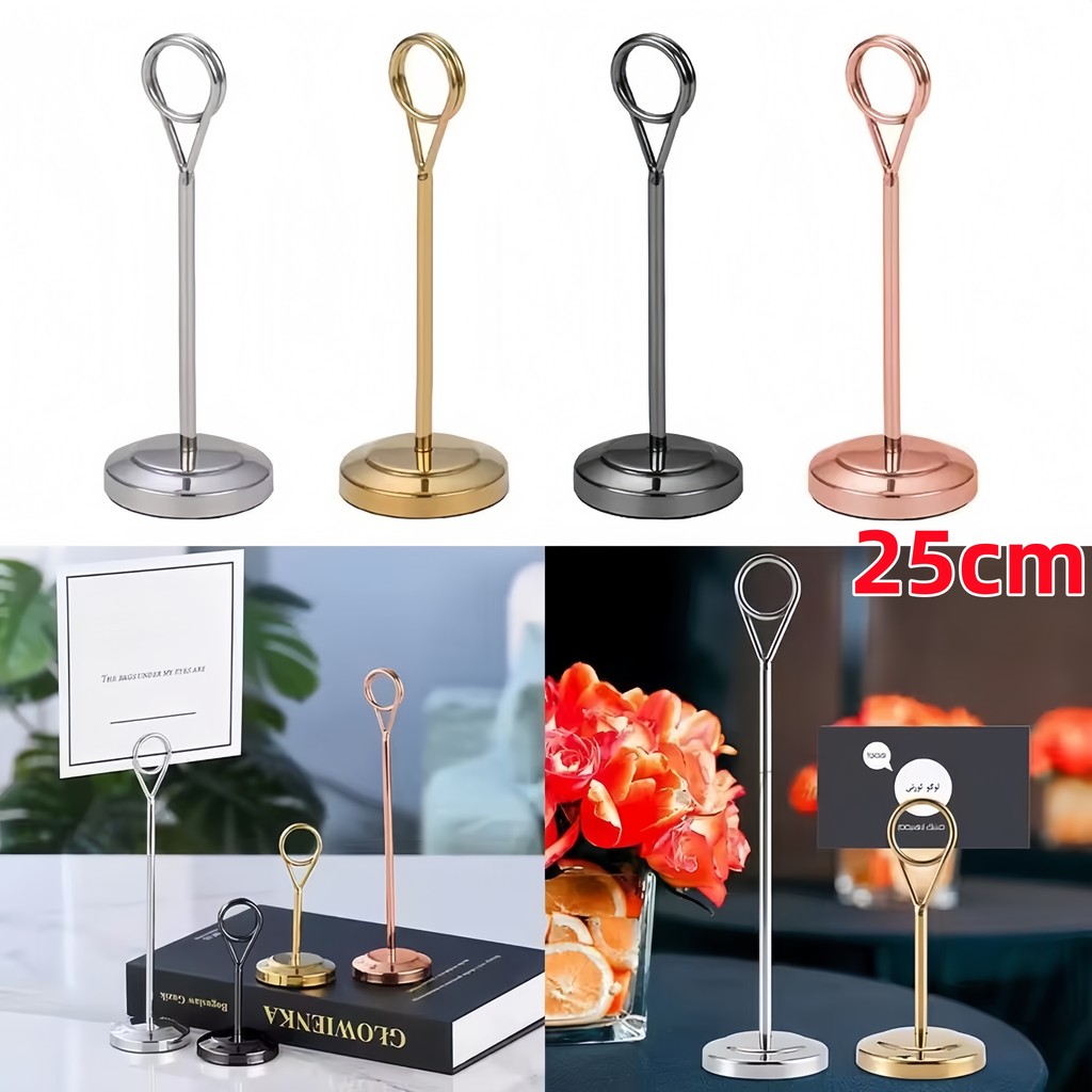 

Viva Tempat menu mini desktop Stainless Tiang Nomor Meja/Number Holder Stand/ Tatakan Holder