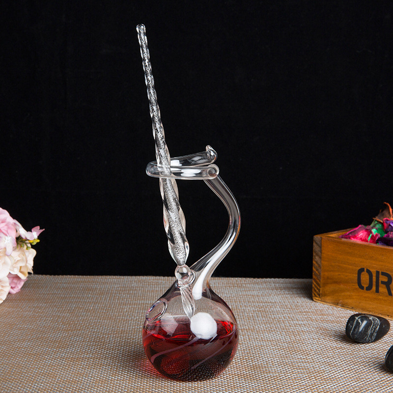 

1pc All-Clear Glass Inkwell Dip Pen Holder Furniture Decoration Office Student Graduation Birthday Present Gift