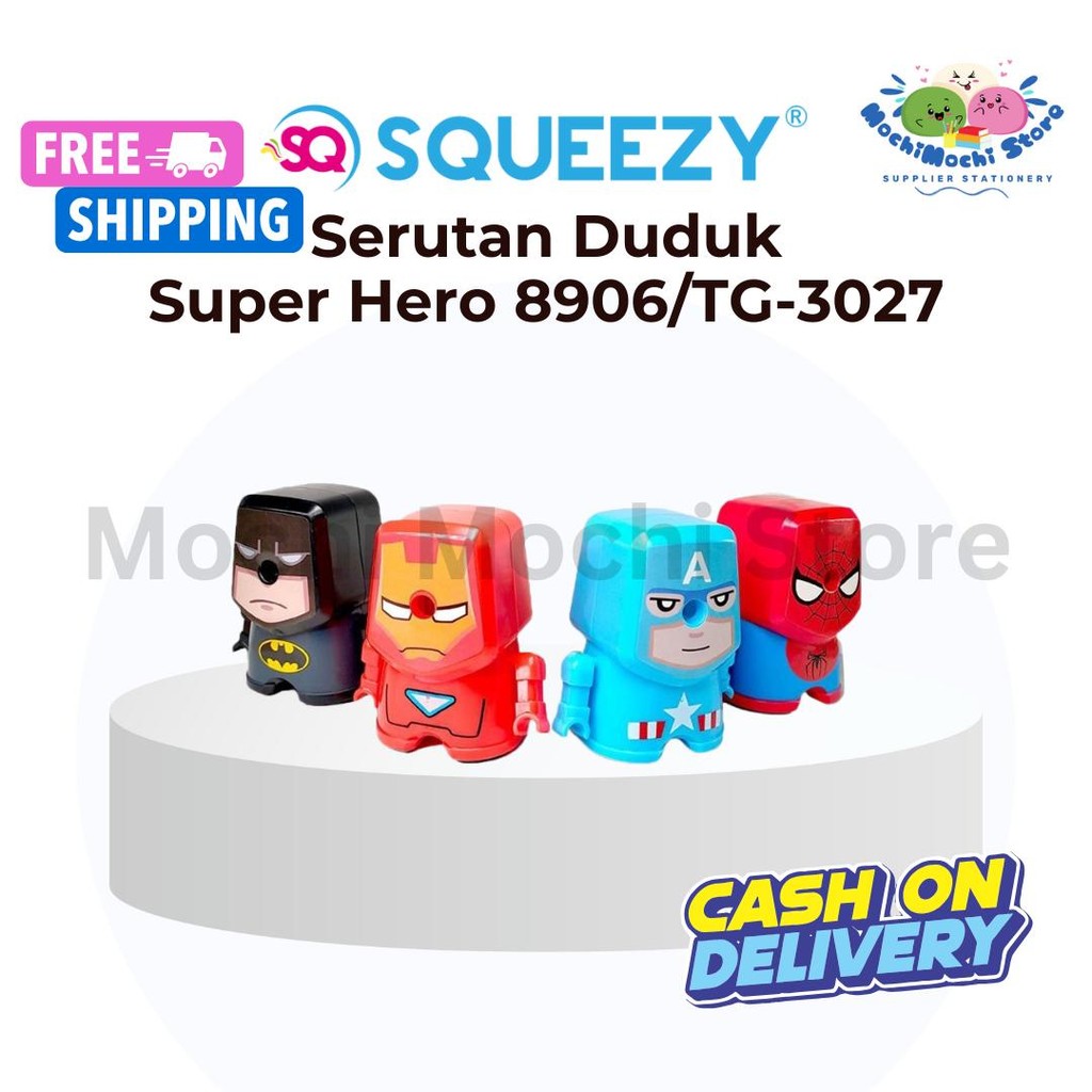

Serutan Pensil Motif Superhero TG-3027 | Serutab Meja | Rautan Pensil Meja Robot SuperHero | Rautan Putar