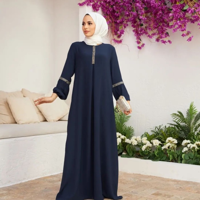 gamis turki gaisa jumbo LD 110 120 130 140 150 cringkle simple mewah - Hitam, 110cm