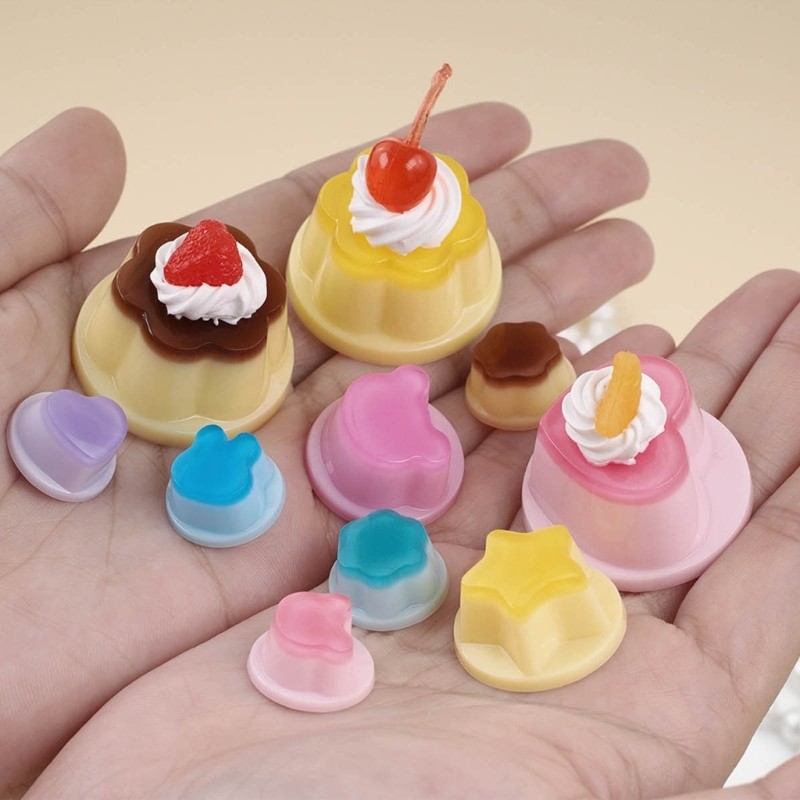

DIY Mini Pudding Epoxy Resin Silicone Mold Food Play Miniature Pinching Mould Epoxy Resin Mold UV Resin Molds