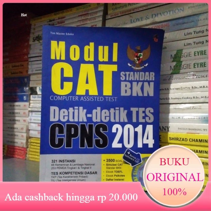 Buku MODUL CAT STANDAR BKN TES CPNS 2014 TANPA CD #Bekas