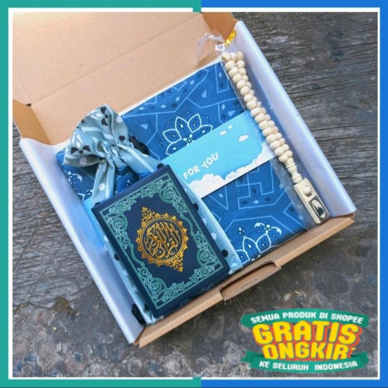 Hampers Sajadah Pouch l hampers sajadah l alquran l hampers set l set hadiah l kado l hadiah l hampe