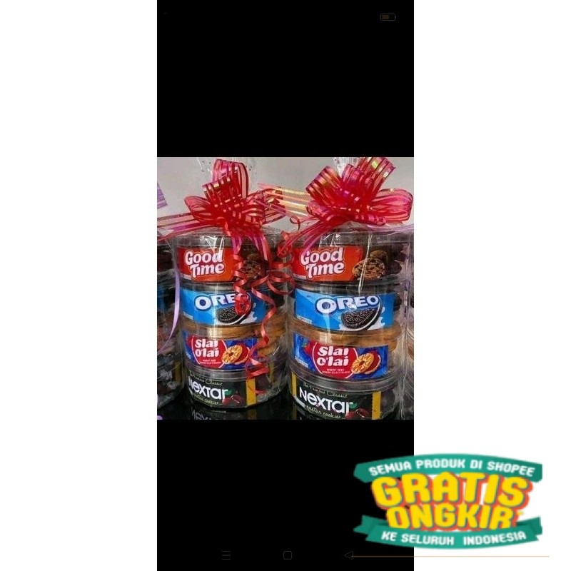 

Hampers Parsel slaioley lebaran isi 4 kue/ keluarga oleh oleh