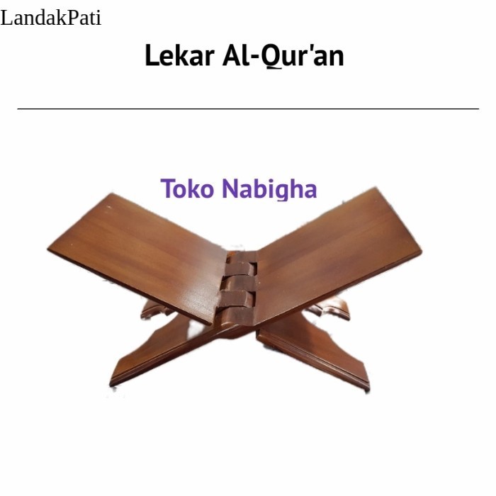 

Lekar Al-Quran / Rekal / Rehal / Meja Alquran / Papan Alquran - 18 cm Termurah