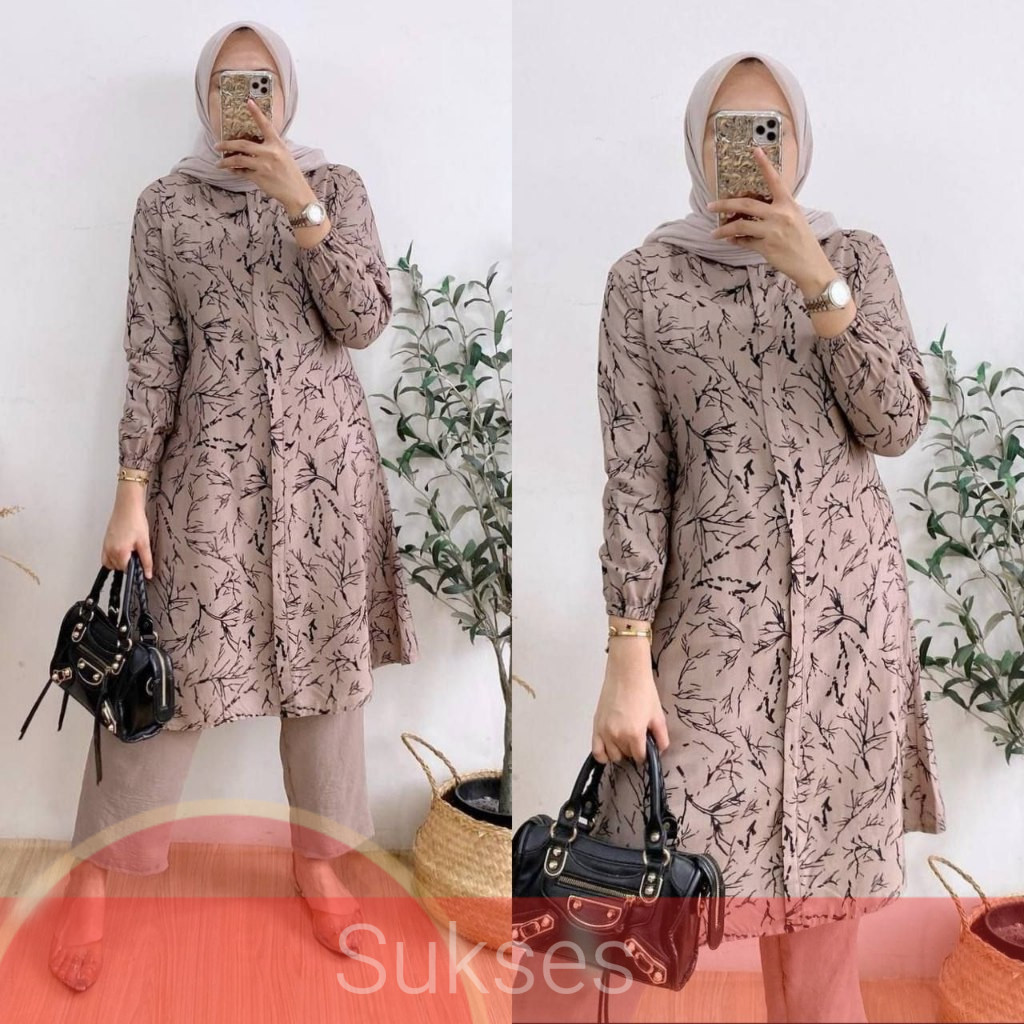 Tunik Kotak laveta Kekinian / Baju Setelan Kerja Wanita