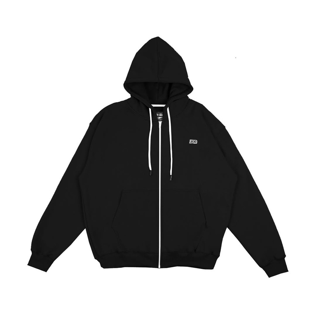 308 ABSLTUNSCRD - ZIP HOODIE 308 PATCH - BLACK