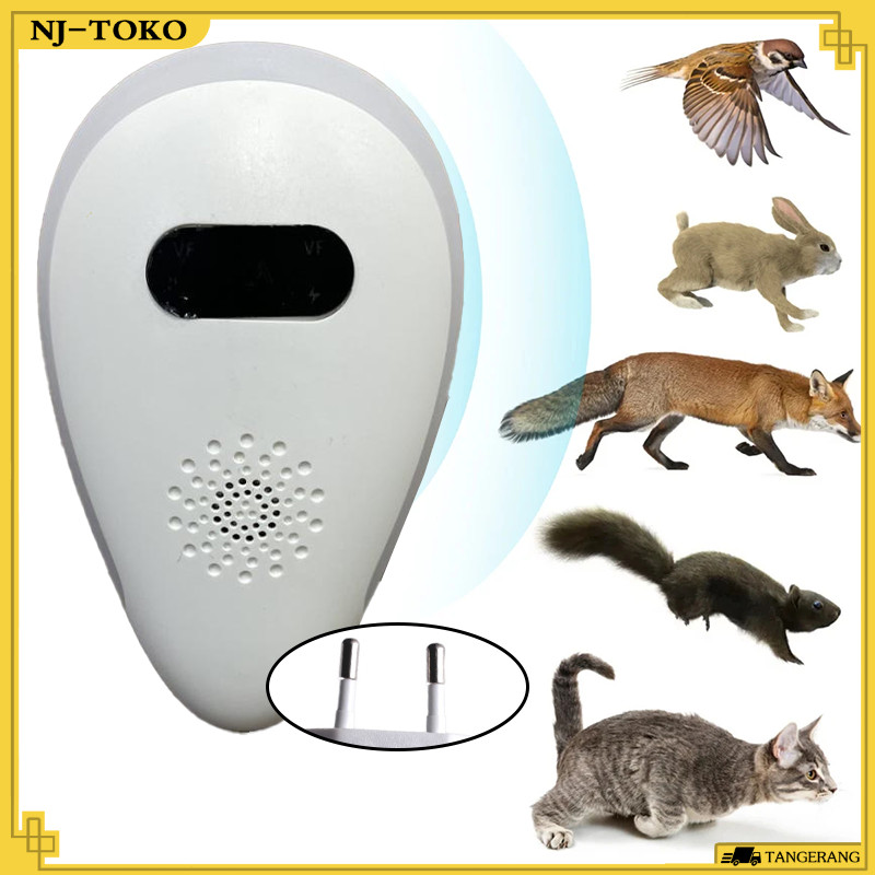 Pengusir Tikus Elektrik EU Suara Pengusir Tikus Anti Tikus Pengusir Tikus Ultrasonik Portable
