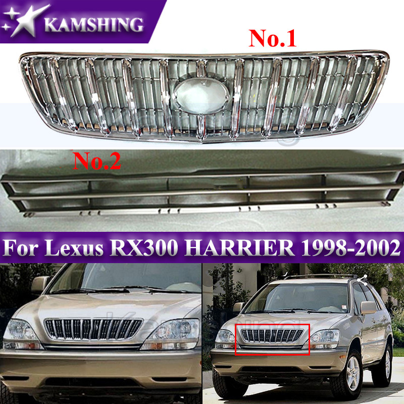 Kamshing Front Bumper Grille For Lexus RX300 HARRIER 1998-2002 Racing Grills Front Radiator Grill
