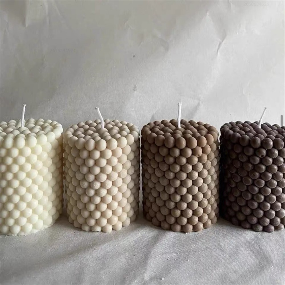 

DlY Bubble Candle Mold Cylindrical Candle Making Mold, Resin Clay Handicraft Making Tool, DlY Handmade Craft Mold