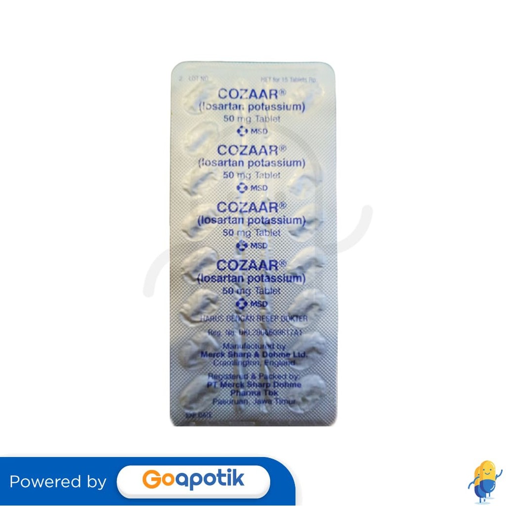 Cozaar 50 Mg Blister 15 Tablet