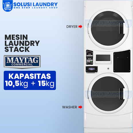 Mesin Cuci Maytag Mesin Pengering Maytag Stack Maytag MLG22PNAGW0