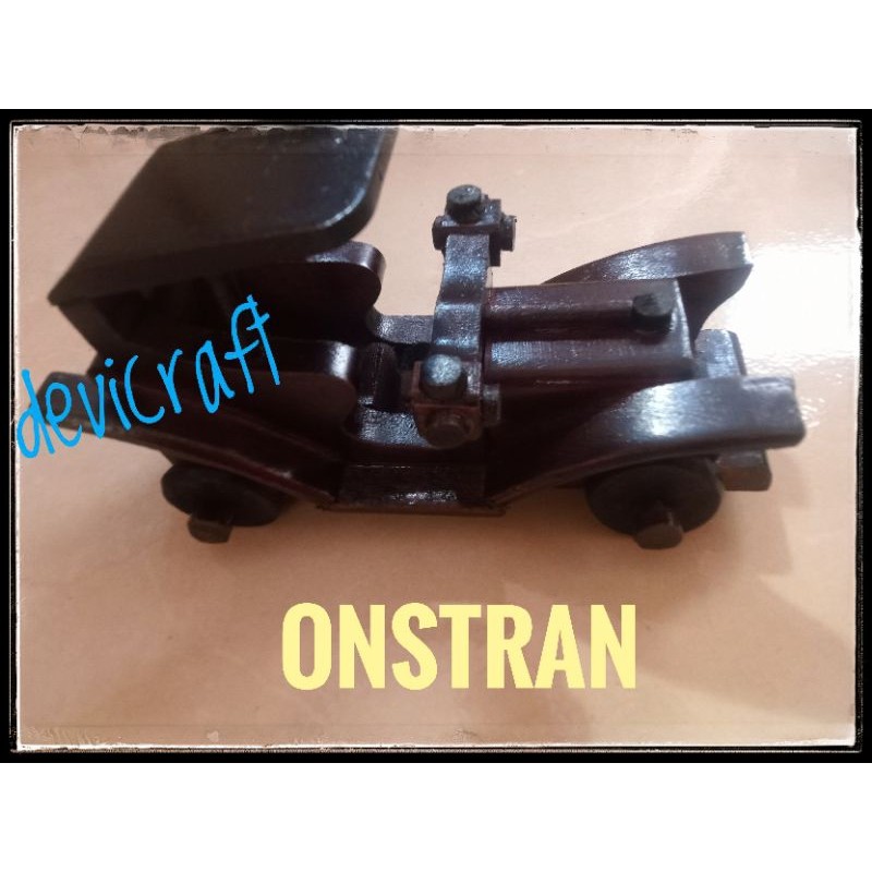 Miniatur kayu, miniatur kayu, onstran, mobil lucu, pajangan rumah