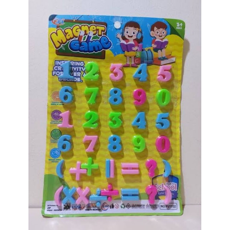 Mainan Edukasi Magnet Game Alphabet ABC Angka Hijaiyah Huruf Arab - Mainan Anak Mengenal Huruf Abjad