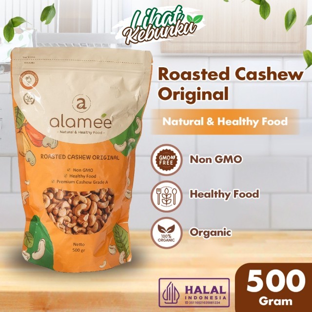 

ALAMEE Kacang Mete Panggang Mede Mente Roasted Cashew Nut Premium Grade A Oven Matang 500 gram LIHAT KEBUNKU
