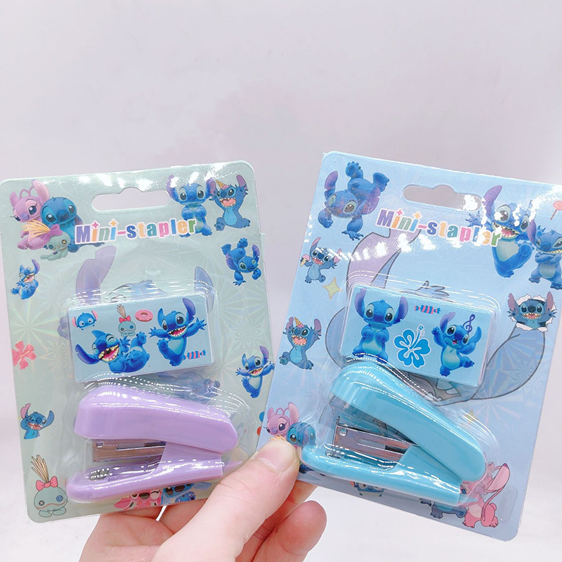 

2pcs Disney Stitch Stapler Staples Stationery Set Student Learning Binding Tools Mini Stapler Office School Supplies Wholesale