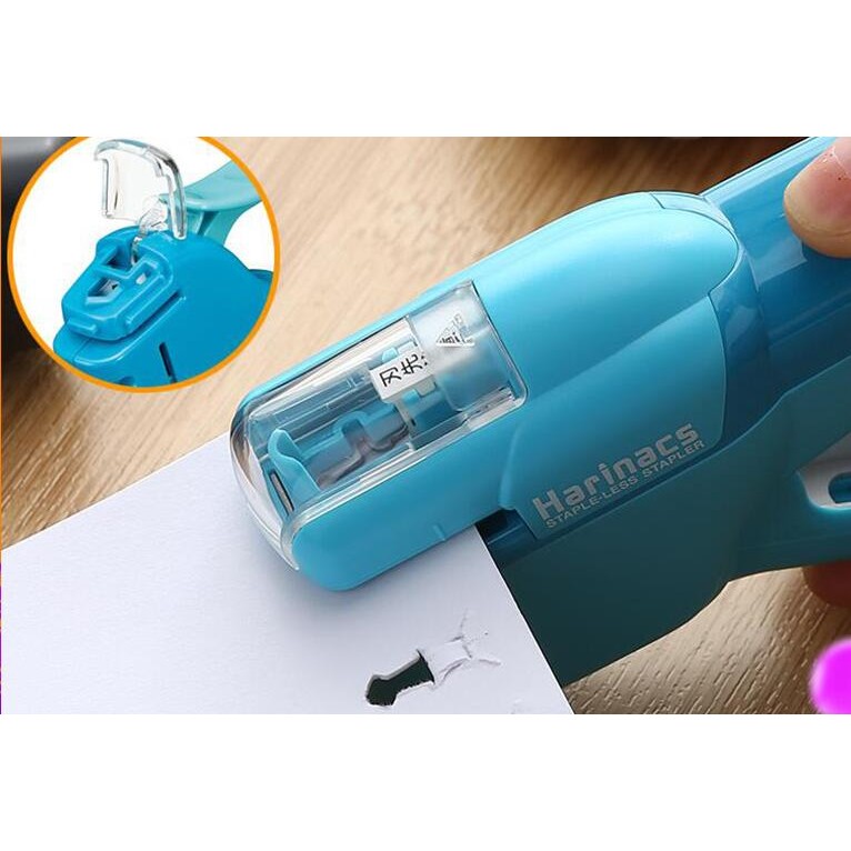 

Stationery Office Portable Labor-saving Type Stapler Hand-held Stapleless Stapler Hot Plastic Bookbinding Mini Stapler