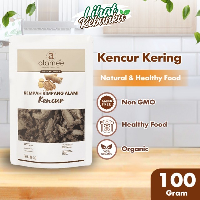

ALAMEE Kencur Kering Dried Galangal Rempah Rimpang Organik Alami Bumbu Seasoning Masakan Masak 100gr LIHAT KEBUNKU