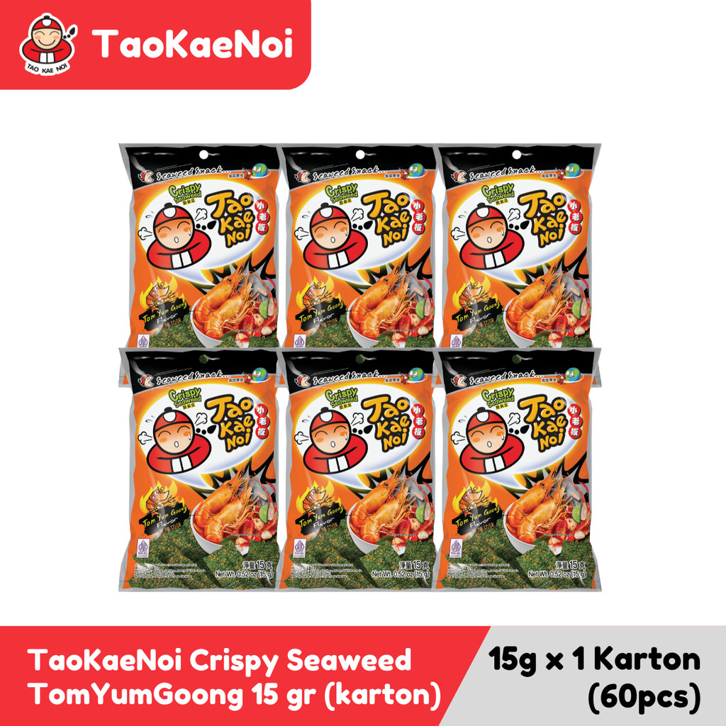

TaoKaeNoi Rumput Laut Crispy Seaweed Tom Yum Goong 15 gr (karton)