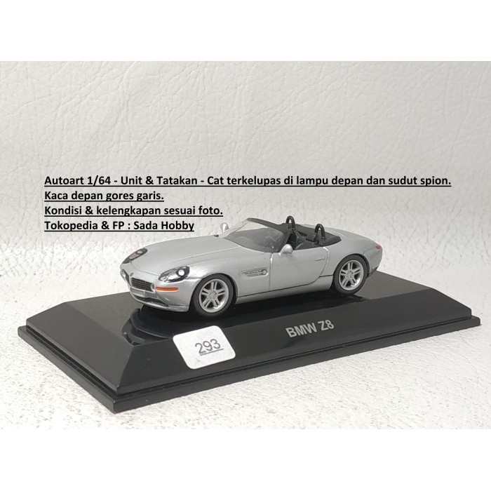 Diecast Autoart 1/64 BMW Z8 Cabriolet Silver