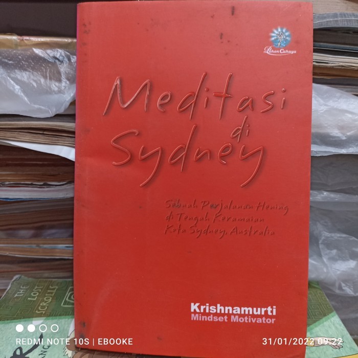 buku motivasi meditasi di Sydney Krishnamurti 256 hal