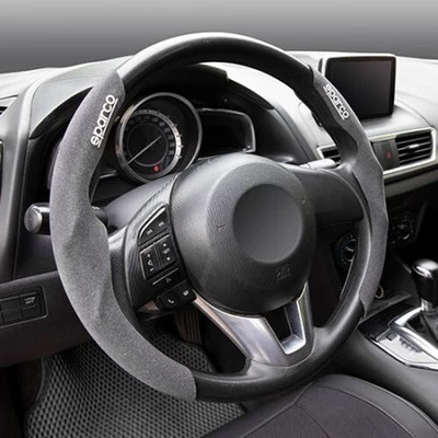 Sparco Cover Steering Wheel Bludru Sarung Stir Mobil Kain Bludru