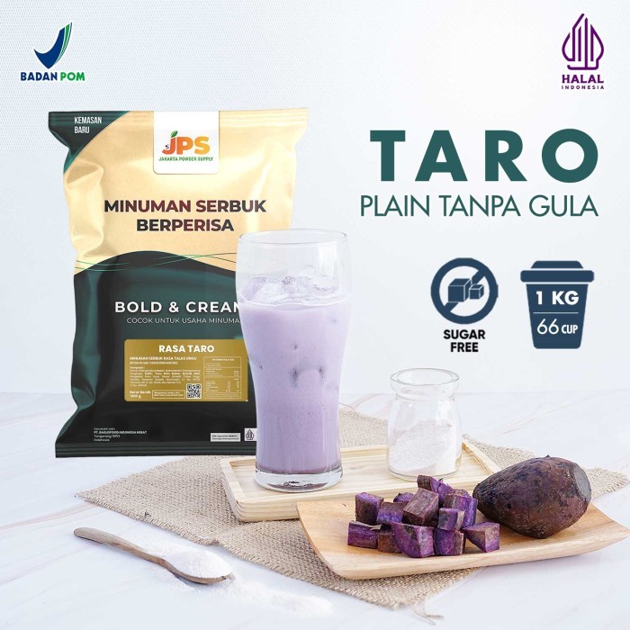 

[P R O M O] Bubuk Minuman Taro Plain Powder JPS Tanpa Gula