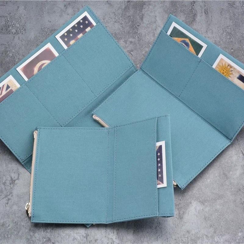 

Fromthenon Travelers Notebook Zipper Pocket Card Holder Storage Bag for Midori Passport Standard Size Diary Vintage Stationery