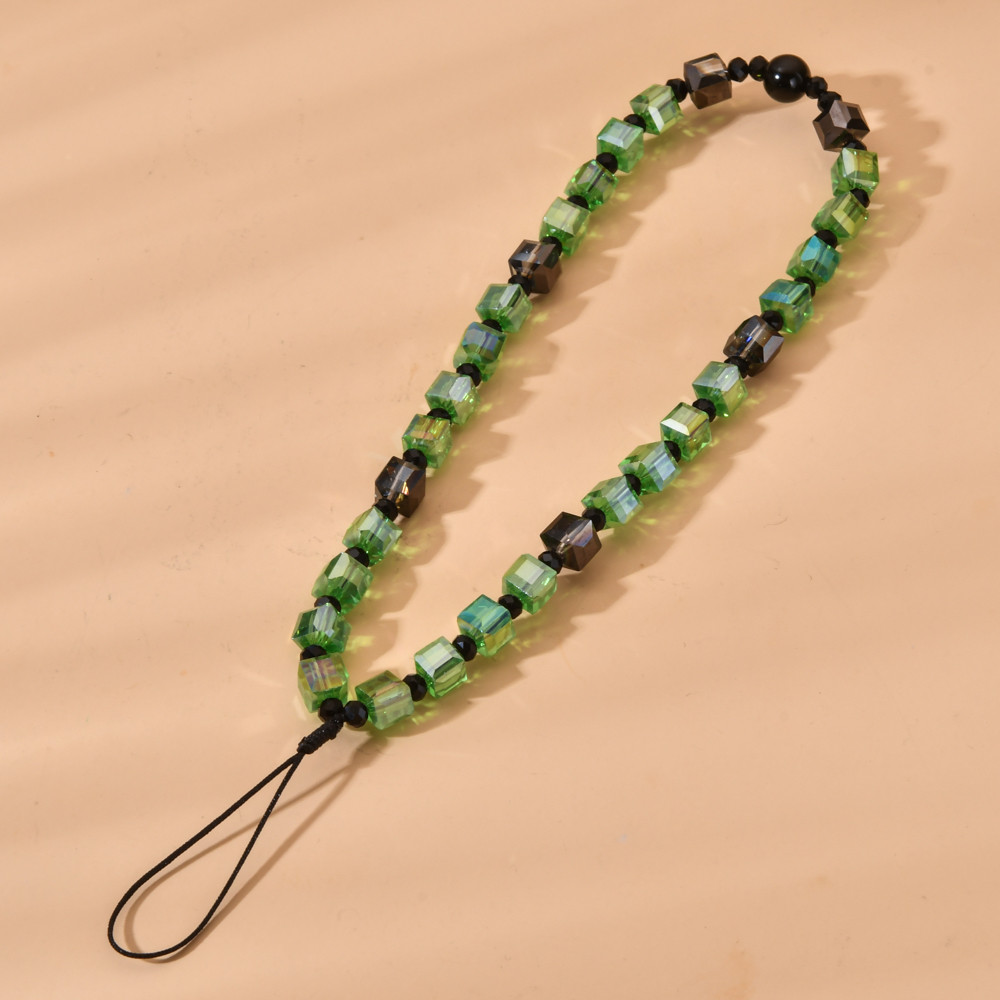 

New Multicolor Mobile Phone Strap Lanyard Glass Disk Beads Rope Cellphone Chains For Women 2024 Fashion Accessories