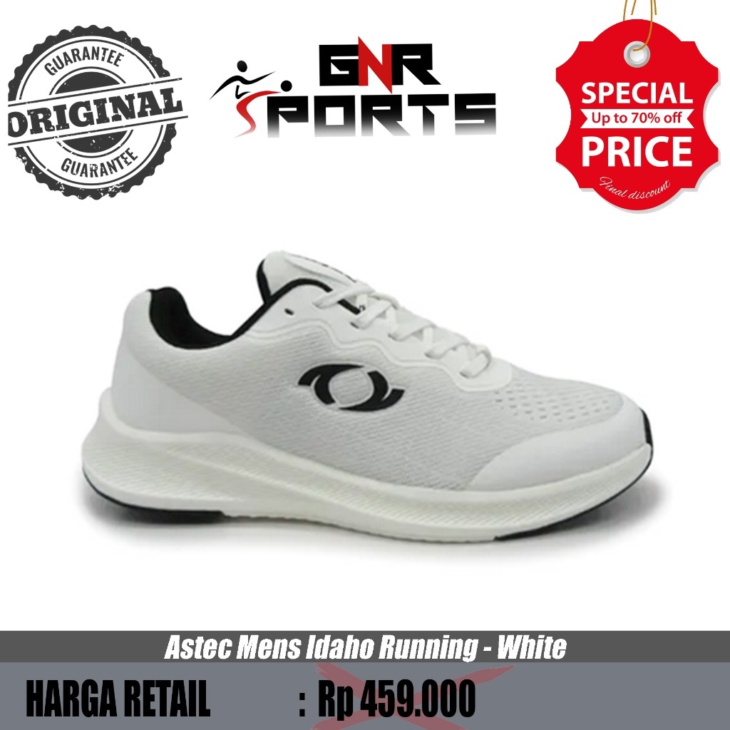 Sepatu Astec Mens Idaho Running - White  Original 100%
