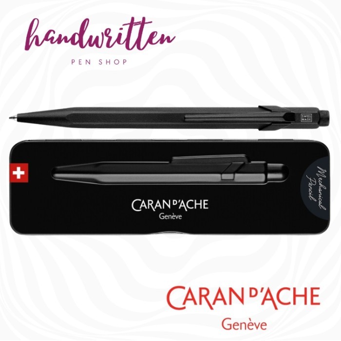 

[PROMOSI] CARAN DACHE 849 Black Code Ballpoint Pen/ Pulpen