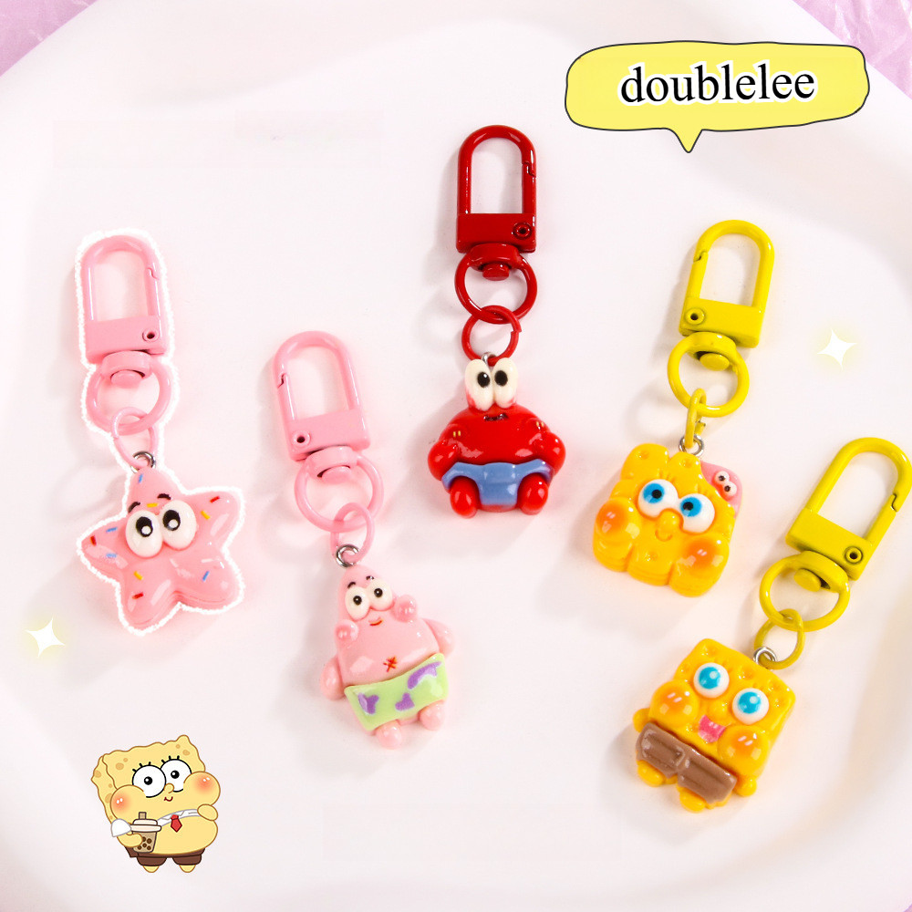 GANTUNGAN KUNCI KARAKTER SPONGEBOB / KEYCHAIN RUBBER SPONGEBOB