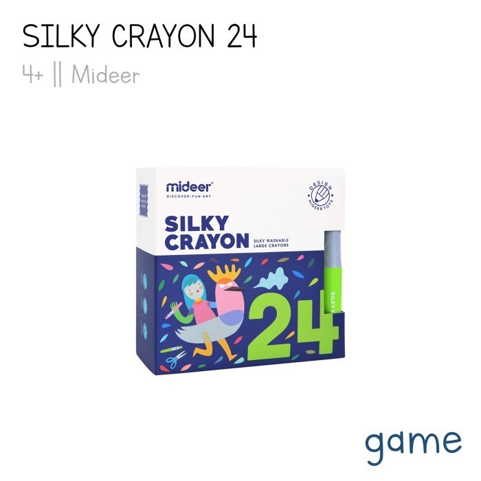 

[New Collection] Mideer Silky Crayon 12 - 24