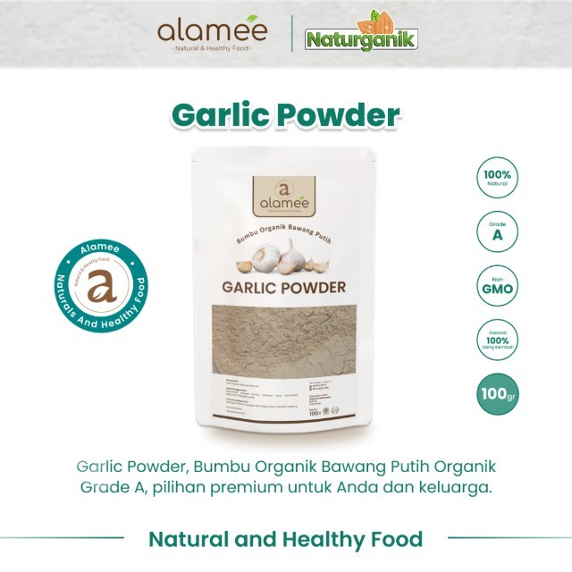 

ALAMEE Garlic Powder Bawang Putih Bubuk Ground Bumbu Dapur Organik InstanAsli Seasoning 100 Gram Naturganik