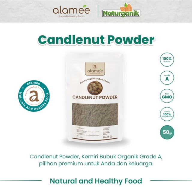 

ALAMEE Candlenut Powder Kemiri Bubuk Bumbu Dapur Organik Masak Murni Asli Seasoning 50 Gram Naturganik