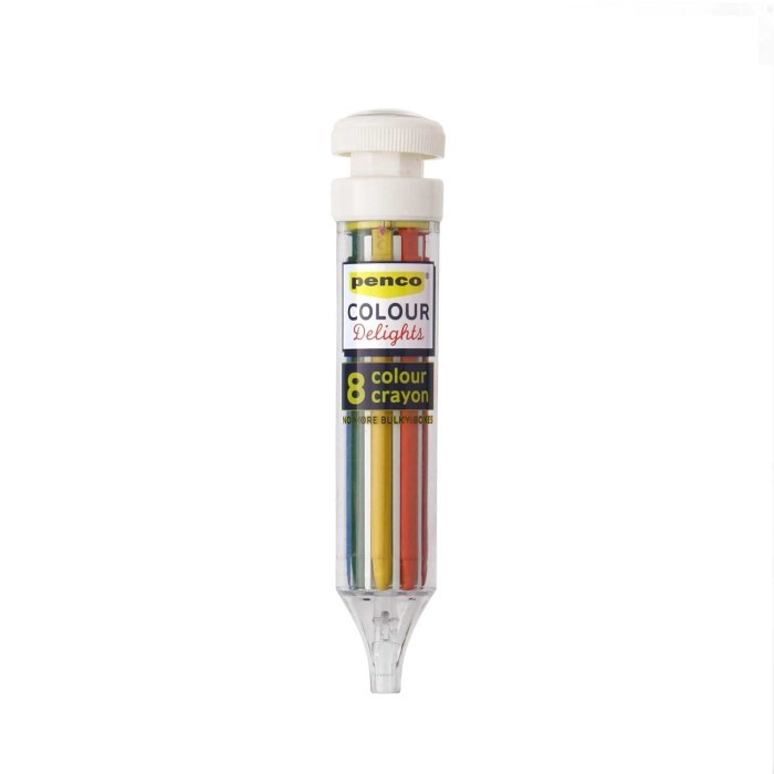 

[New Collection] High Tide Penco 8 Color Crayon Colour Delights Multi Crayon Pen - Ivory