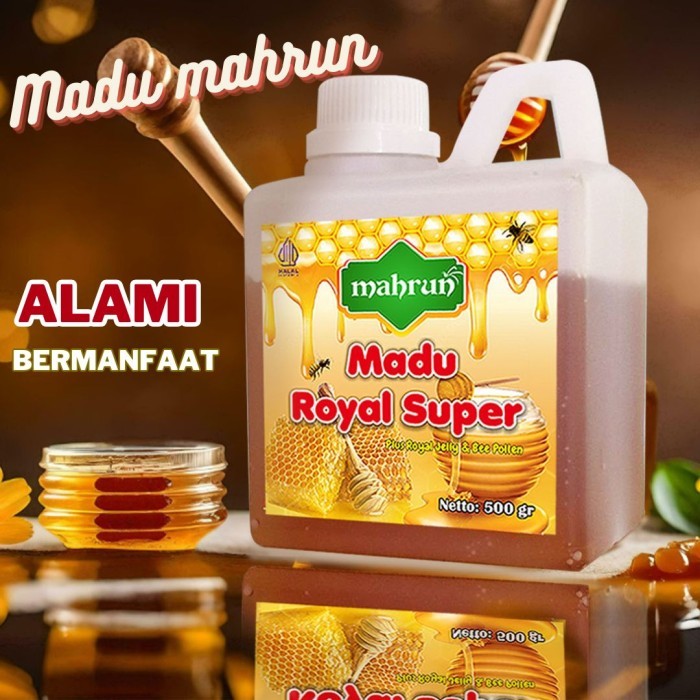 

Mahrun Madu royal super 500 GRAM royal jelly , Bee pollen