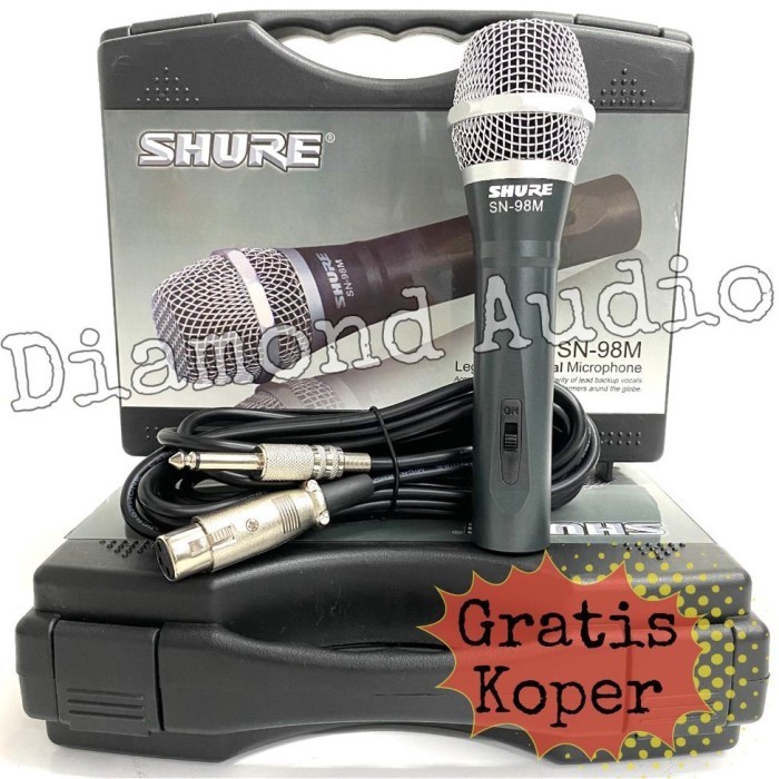 Distributor Mic Kabel Shure Sn98 M Handheld Free Koper Mikrofon Genggam Cable Sn