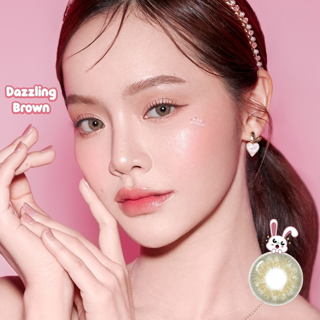 Pinkrabbit Soflens DAZZLING BROWN Anti Iritasi Super Nyaman (Normal Minus 0.50 sampai 8.00)