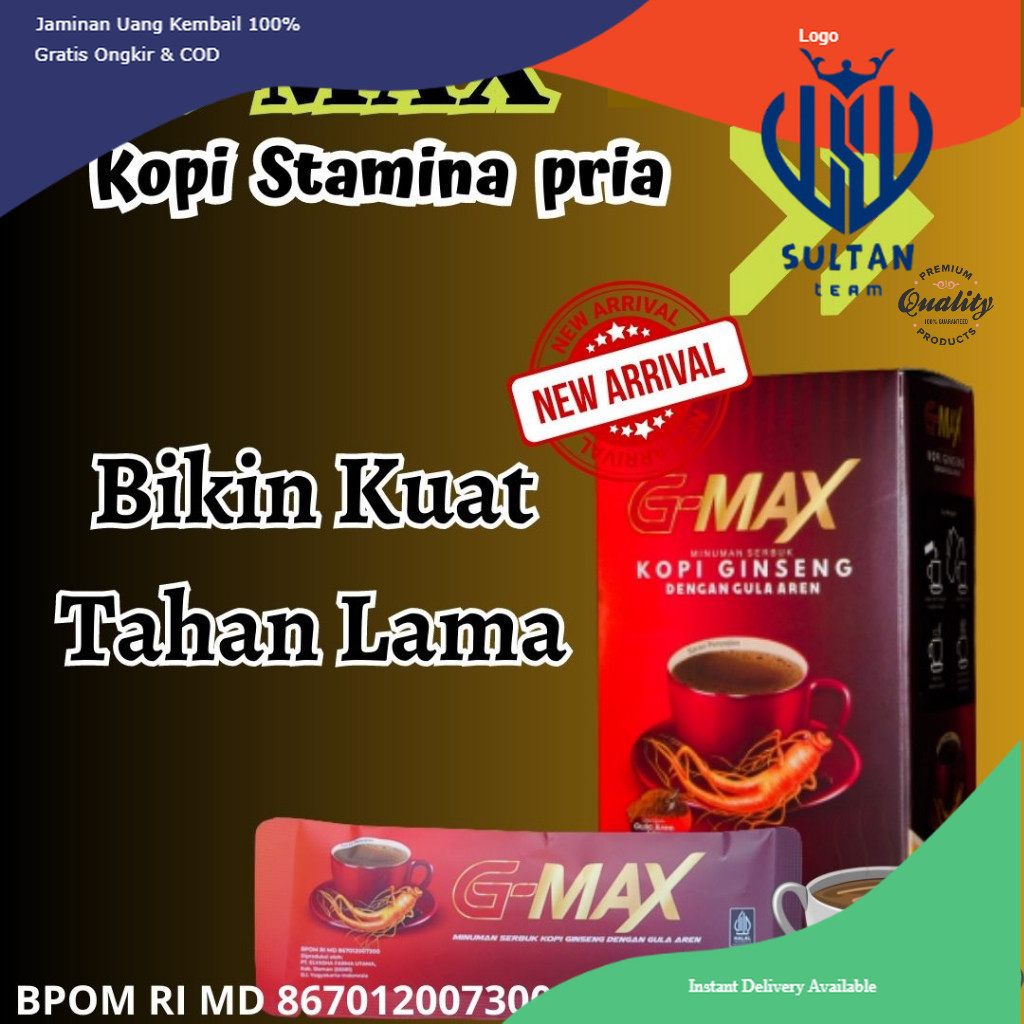 

TERLARIS!!!!Kopi G-Max Ginseng Gula Aren Meningkatkan Stamina Vitalitas Pria