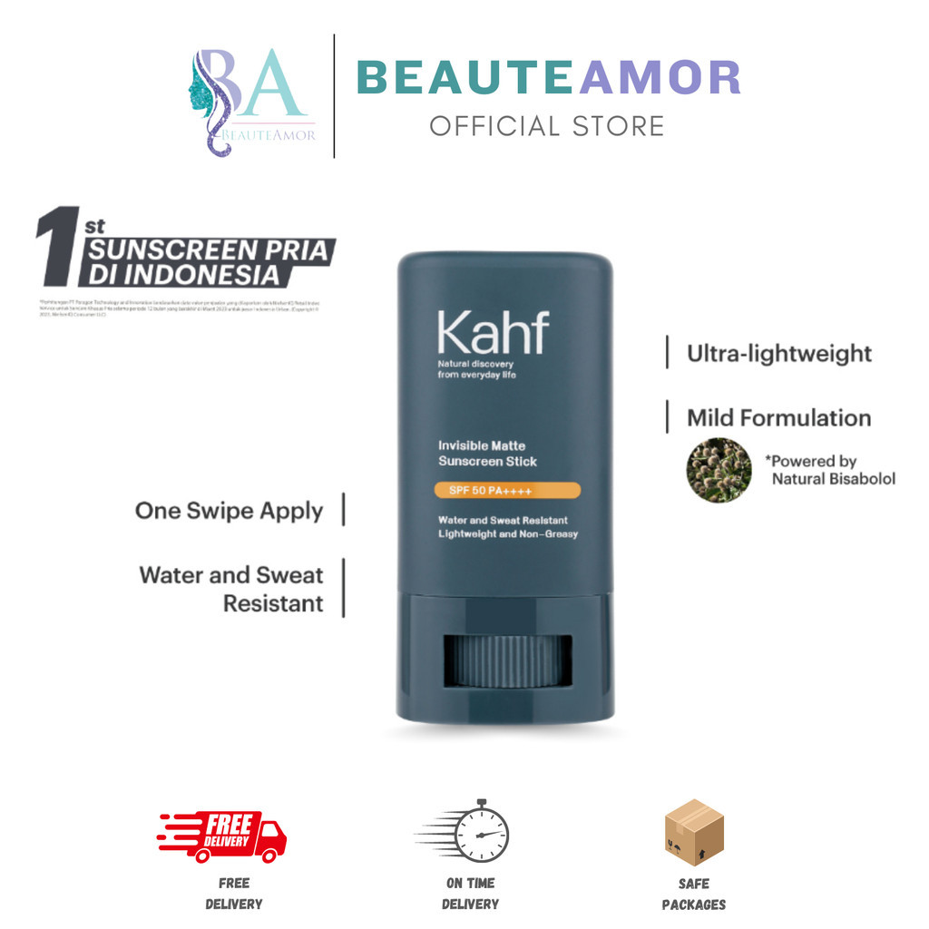 BEAUTEAMOR - Kahf Invisible Matte Sunscreen Stick 22gr