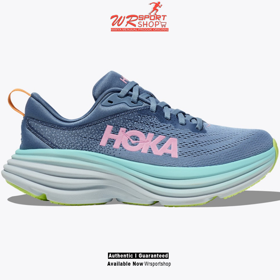 Sepatu Lari Wanita Hoka Bondi 8 - Shadow / Dusk ORIGINAL
