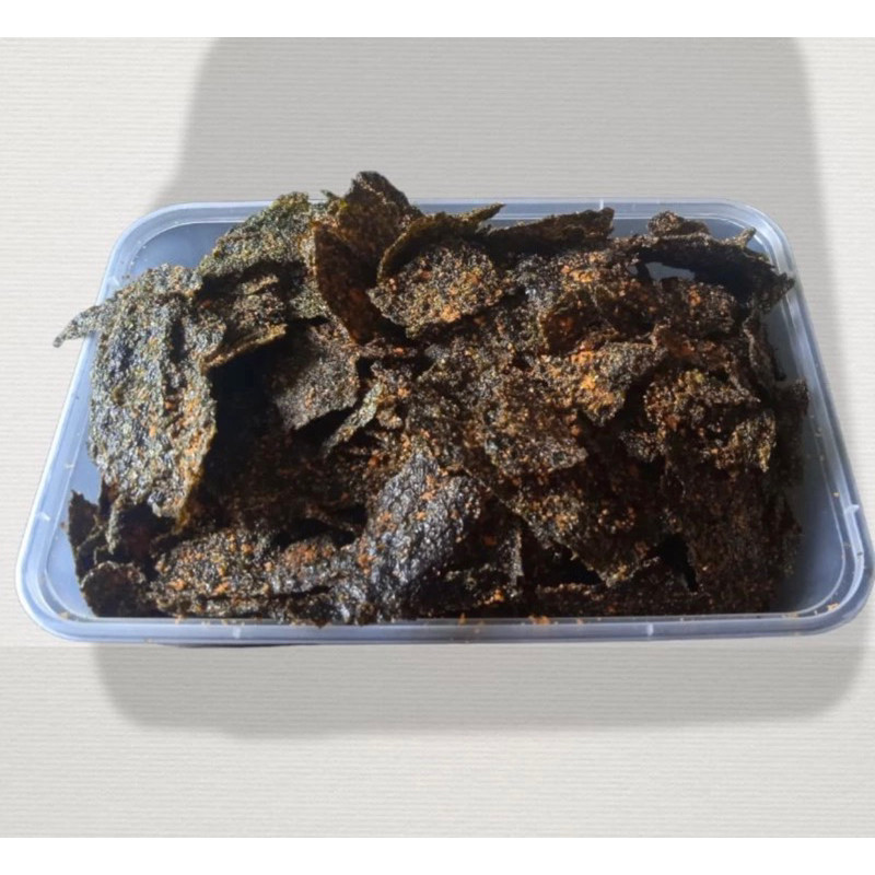 

NORI PREMIUM RASA PEDAS KEMASAN BOX JUMBO 500ML / RUMPUT LAUT NORI / NORI / NORI PANGGANG / PATAHAN NORI