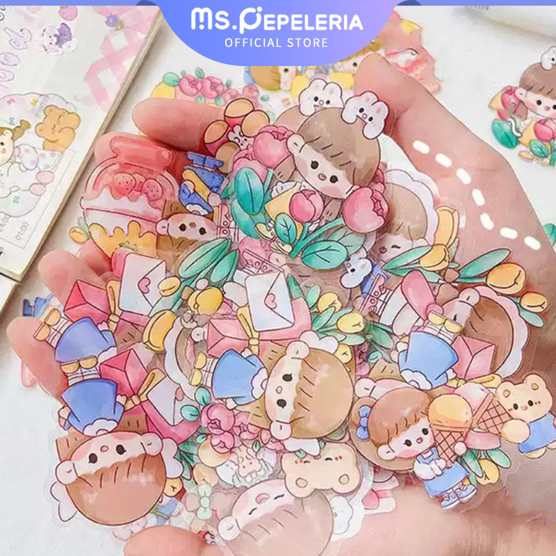 

anak stiker kecil/Gadis manis Stiker 24pcs/Bag -Ms.Pepeleria