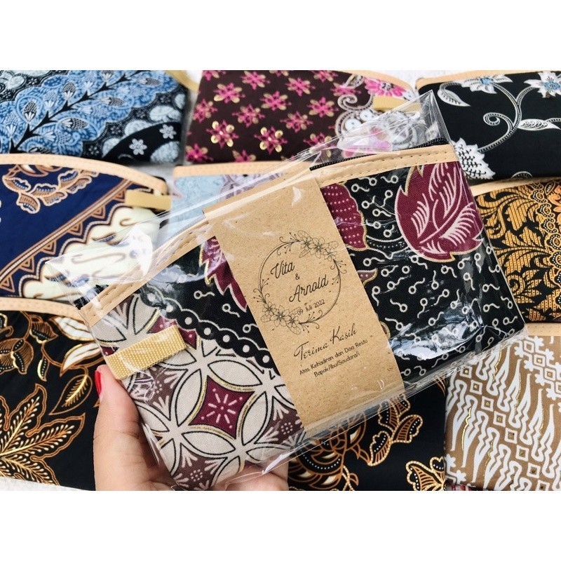 PROMO  FREE DOMPET  SOUVENIR PERNIKAHAN / SOUVENIR DOMPET BATIK / SOUVENIR DOMPET POUCH / SOUVENIR P