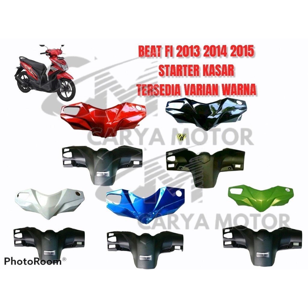 Batok kepala depan belakang beat fi 2013 2014 2015 starter kasar warna hitam merah biru putih hijau COD TERLARIS body pala motor beat fi