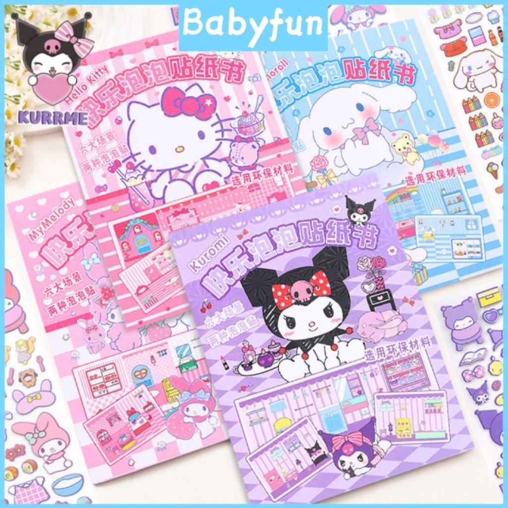 

【COD】Babyfun Ukuran super besar Tidak perlu memotong Quiet Book Aesthetic DIY Buku Edukasi Puzzle Premium Cinnamoroll Kuromi Melody Mainan DIY Buku Aktivitas Anak Quiet Book Busy Book Buku Tempelan Karakter